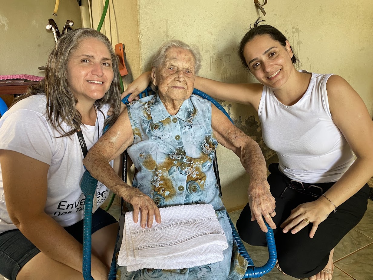 Domerinda tem o privilégio de conviver com cinco gerações de descendentes 